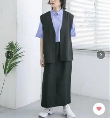 KBF 세퍼레이트 베스트 원피스 블랙