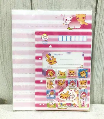 모몬가 모모짱 레터 세트 San-x 헤이세이 레트로 2002년 제작