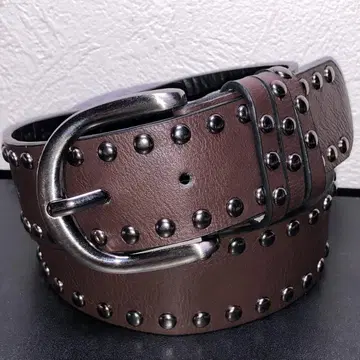 벨트 브라운 스터드 전체 길이 109cm 폭 3.6cm PU