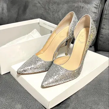 펌프스 실버 라메 23cm 2차 모임 반짝반짝 글리터