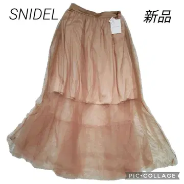 3 SNIDEL 스나이델 샤샤 스커트 여성용 베이지 프리 새상품