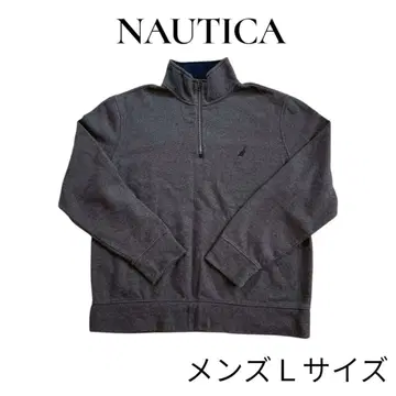 NAUTICA 노티카 그레이 하프 지퍼 트레이닝복 남성용