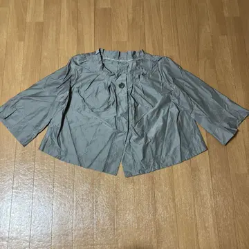 피노레 PINORE 그레이 오분 소매 가디건 40 사이즈
