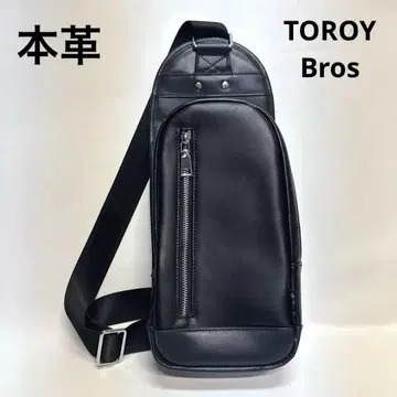 TOROY Bros 트로이 브로스 허리 파우치 소가죽 바디백 남성용