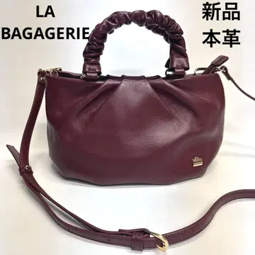 LA BAGAGERIE 양가죽 개더 핸들 2WAY 토트백