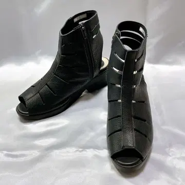 히나데이 그린 컷 아웃 컴포트 샌들 사이드 지퍼 [24cm]