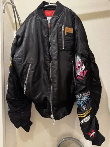 MAN.G.MAN 블랙 MA-1 자켓 한국