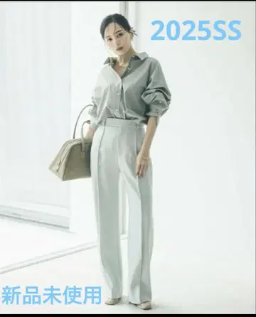 아누안스 anuans 더블 새틴 스트레이트 팬츠 S 팬츠