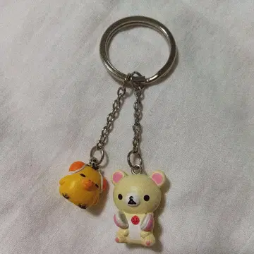 헤이세이 레트로 리락쿠마 코리락쿠마 헤드폰 키이로이토리 키링