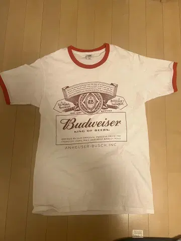 Budweiser 티셔츠 M 빈티지 링거 티셔츠 레어