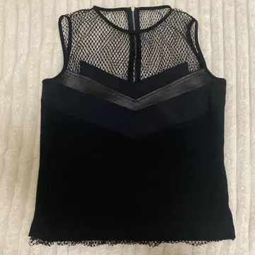 rag & bone 블랙 슬리브리스 S