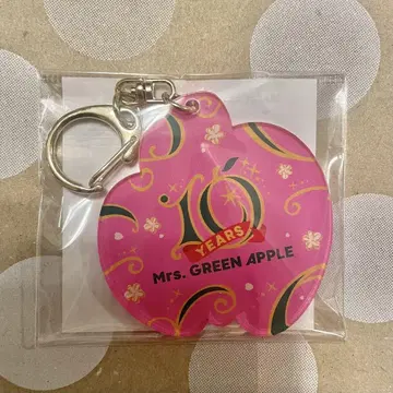 Mrs. GREEN APPLE 10주년 키링 핑크 신주쿠 신상품