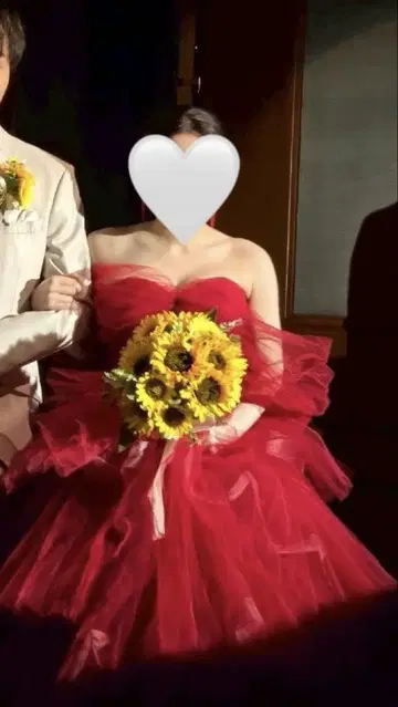 컬러 드레스 웨딩 빨간색 COCOMELODY 키요코하타