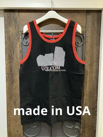 VOLCOM 탱크탑 블랙/레드 USA제 구택 L사이즈