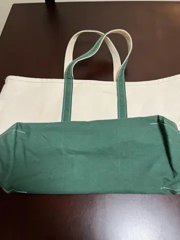 L.L.Bean 토트백 아이보리/그린
