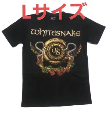 밴딩 티셔츠 WHITE SNAKE 화이트 스네이크 L 사이즈