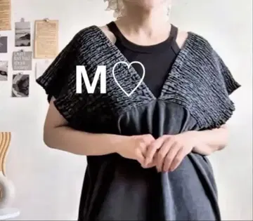 시마무라 셔링 데님 원피스 블랙 M 사이즈