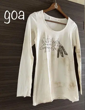 "레어" Natural Vintage goa 긴팔 티셔츠