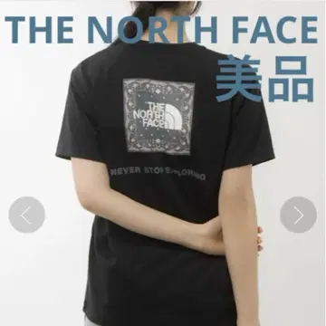 THE NORTH FACE 숏 슬리브 반다나 스퀘어 로고 티 S