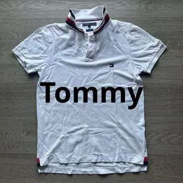 Tommy Hilfiger 화이트 피케 셔츠