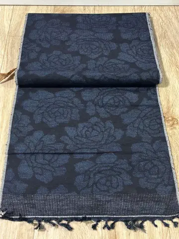 장미 무늬 옷감 순수 실크 미사용품 장기 보관품 옷감 원단 리메이크
