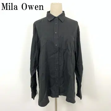 LA7338 미라 오웬 린넨 100% 긴팔 버튼 셔츠 그레이 F