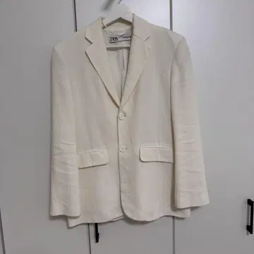 자라 아이보리 테일러드 자켓