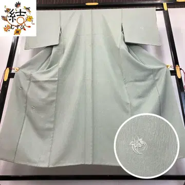MK-1550 이로무지 자수 꽃 무늬 콩 파란색
