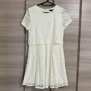 Forever21 레이스 반팔 미니 원피스