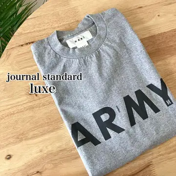 LUXE [HARi / 탄력] T-SHIRT ARMY 티셔츠 그레이