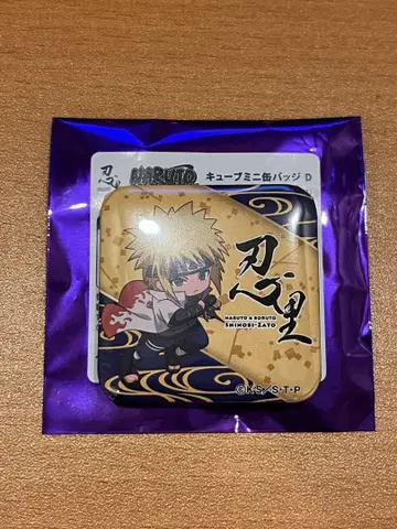 나미카제 미나토 니지겐노모리 NARUTO 큐브 미니 캔뱃지 D