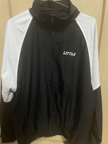 LITTLE 나일론 자켓 블랙/화이트