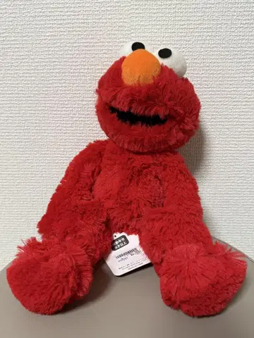 USJ 제작 엘모 봉제 인형 약 30cm 빨간색
