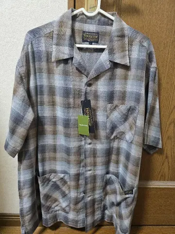 PENDLETON 더블 거즈 숏 슬리브 체크 셔츠
