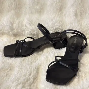 르타론 샌들 2way 블랙 S 스퀘어 토 LE TALON