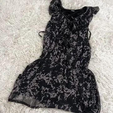 프릴 원피스 페어리 그런지 발레 코아 갸루 y2k 블랙 프릴