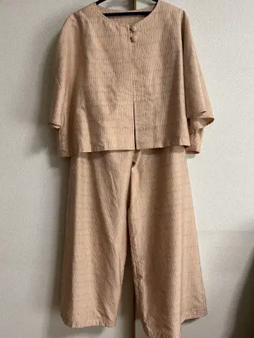기모노 리메이크 겉옷과 와이드 팬츠