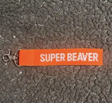 SUPER BEAVER 로고 핸드 스트랩 오렌지