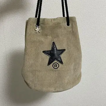 컨버스 코듀로이 복조리 숄더백 별 와펜