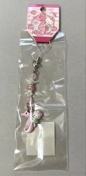 초레어 헤이세이 레트로 현지 키티 해마 스트랩 비즈 스트랩
