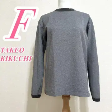 TAKEO KIKUCHI 브라운 긴팔 티셔츠 티셔츠 캐주얼 코디