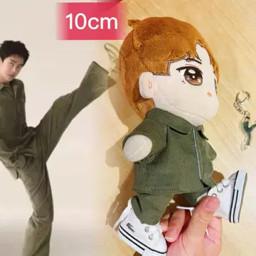 즉시 발송 10cm 왕이보 봉제 인형 옷 갈아입기 의류 + 키링 청원령