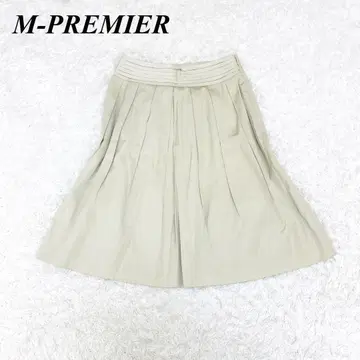 엠프리미어 플리츠 스커트 예쁜 XS 베이지