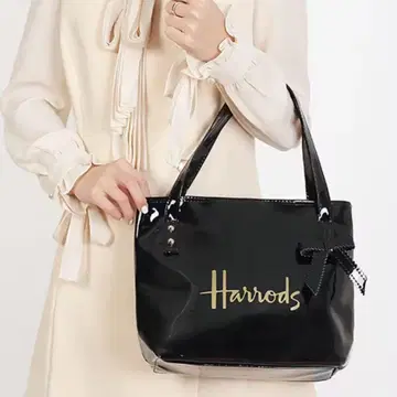 해롯츠 Harrods 블랙 토트백