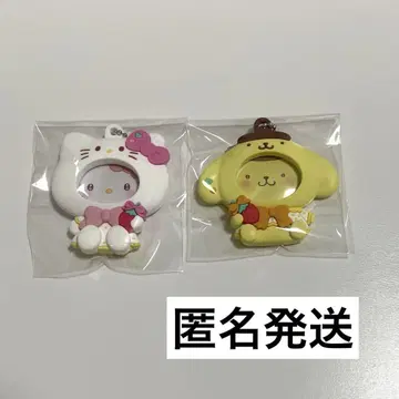 산리오 사진 배지가 포함된 마스코트 키티 폼폼푸딩 세트