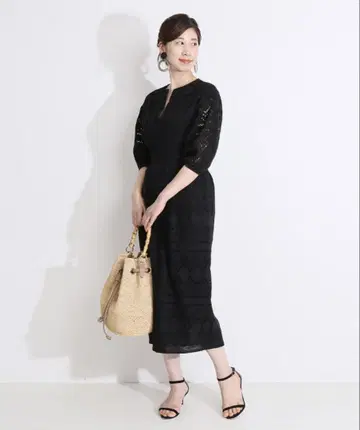 vermeil per iena 자수 허리 쉐이프 원피스