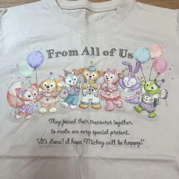 새상품급 더피 프렌즈 티셔츠 40주년 베이지 사이즈 S