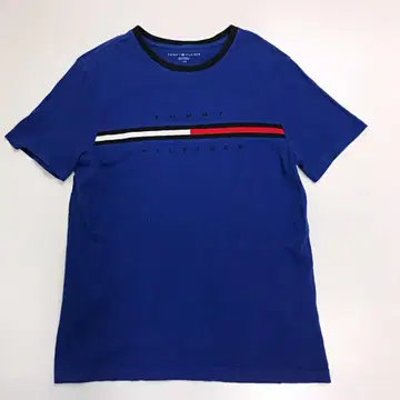 4713 타미힐피거 반팔 티셔츠 크루넥 로고 자수 스트릿