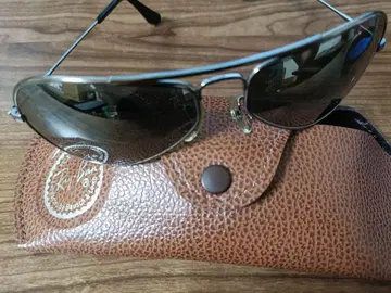 "미사용" Ray-Ban B&L 에어보스 W2613 가죽 케이스 포함