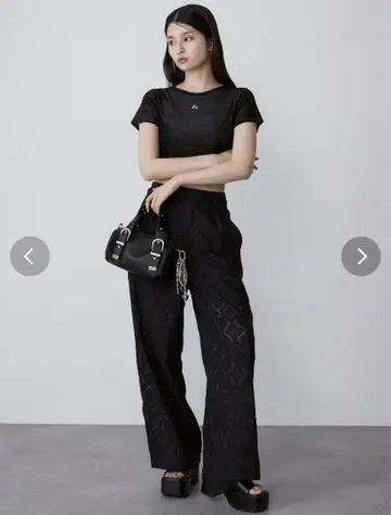 MURUA 레이스 시어 팬츠